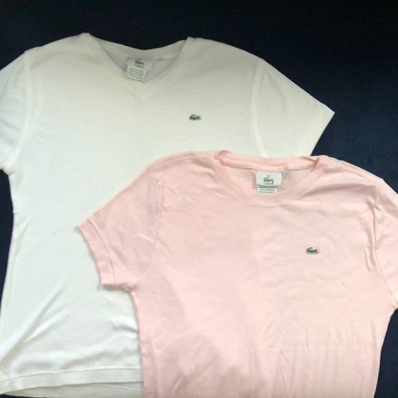 Lacoste Tops - AMAZING LaCoste Bundle. Two ladies t-shirts Lacoste Tops - AMAZING LaCoste Bundle. Two ladies t-shirts